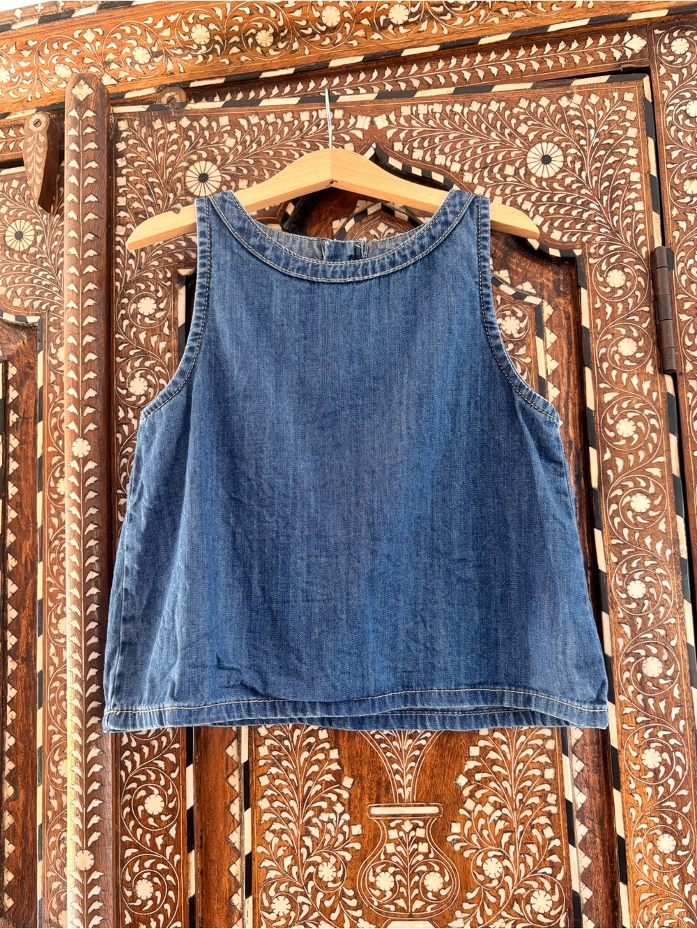 Zara Girls Denim Sleeveless Tank Top